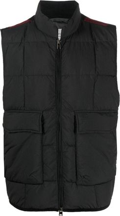 Woolrich feather-down quilted vest - men - Polyamide/Cotton/Duck Feathers/Polyamide - M - Black