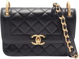 Chanel Pre-owned Vintage Shoulder Bag - Dames - Vintage Schoudertas - Zwart - ONE Size - Vintage