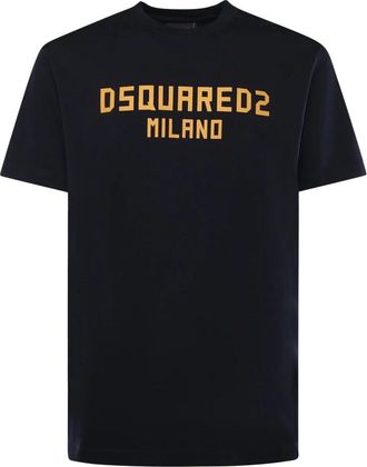 Dsquared2 T-Shirt - Heren - T-shirts - Zwart - S - Katoen - Tops