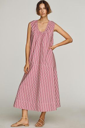 Maeve Sleeveless Cotton Poplin Maxi Dress