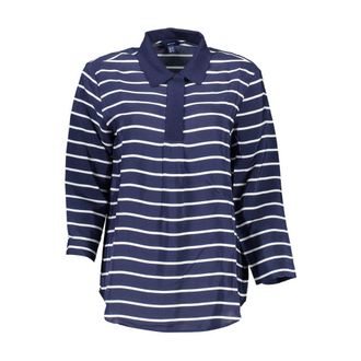 GANT Blue Viscose Women Polo Womens Shirt