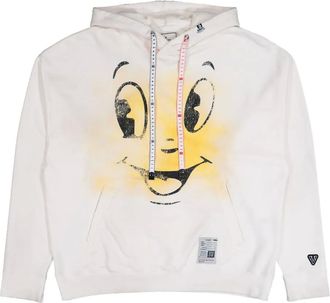 Miharayasuhiro Felpa con effetto vissuto - Bianco