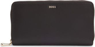 BOSS Logo-lettering wallet with zip