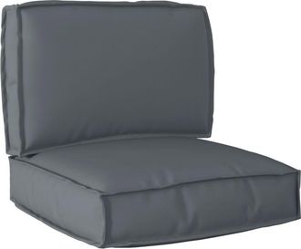 vidaXL Pallet Cushion Set 2 pcs Anthracite 60 x 60 x 12 cm vidaXL