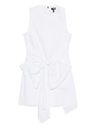Rotate bow-detail mini dress - women - Cotton - 40 - White