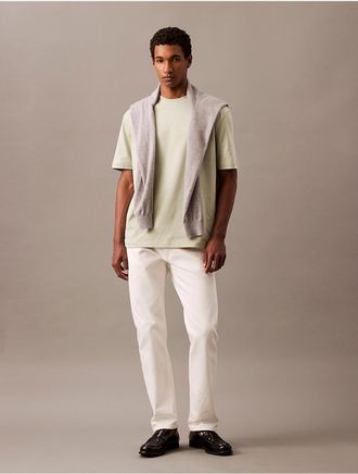 Calvin Klein Jeans Calvin Klein Mens Relaxed Fit Archive Logo Crewneck T-Shirt - Neutral - XS