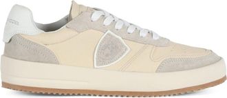 Philippe Model Leren Sneakers met Veters - Dames - Sneakers - Beige - 41 EU - Leer - Schoenen