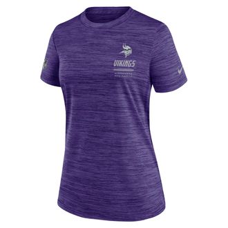 Nike Minnesota Vikings Sideline Velocity Nike Womens Dri-FIT NFL T-Shirt in Purple | 03EY51L9M-7VD