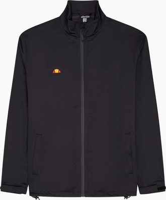 Ellesse Mens Karlia Solid Patterned Rain Jacket - Black - Size: 38/Regular