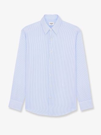Saint Laurent Camicia Cassandre in cotone con motivo a righe - SAINT LAURENT - gender_Man