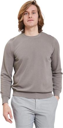 Gran Sasso Stijlvolle Gebreide Shirt - Heren - Sweatshirts - Bruin - 2XL - Hoodies & sweatvesten
