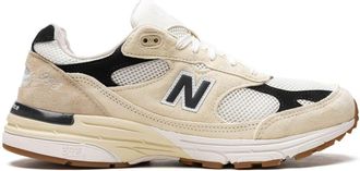 New Balance x Teddy Santis 993 Made in USA Sea Salt Black sneakers - men - Rubber/Calf Suede/Mesh/Fabric - 7.5 - Neutrals