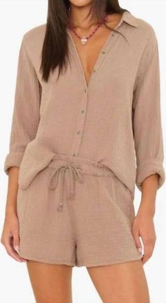 Xirena Scout Button Shirt In Ash Brown