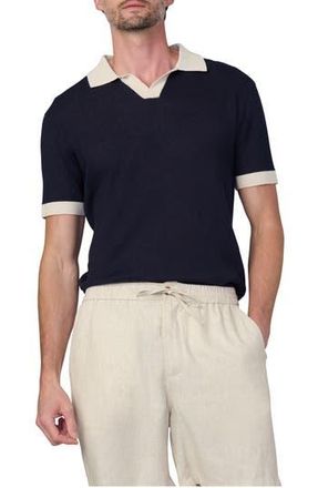 Joe's Club Cotton & Linen Polo in True Navy at Nordstrom Rack, Size X-Large
