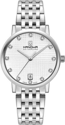 Hanowa Rivera Quartz Crystal Silver Dial Ladies Watch HAWLH2200502