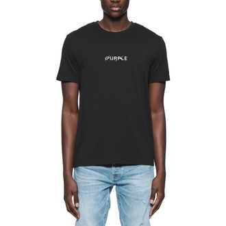 Purple Clean Jersey Logo T-Shirt in Black at Nordstrom, Size Large