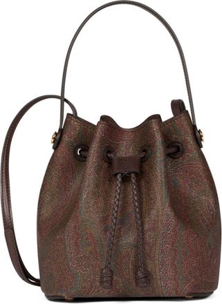 Etro Brown Arnica Mini Bucket Bag