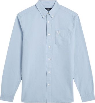 Fred Perry Camicia Oxford - - Shirts - Uomo - Blu - M