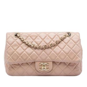 Chanel Pre-owned Classic Flap - Dames - Pre-owned - Beige - Maat: ONE Size Leer