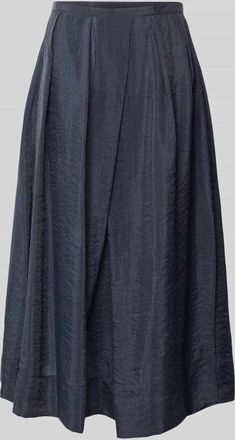 Emporio Armani Midirock mit seitlichem Nahtrei&szlig;verschluss in Blau, Gr&ouml;&szlig;e 38