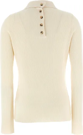Courr&egrave;ges Womens White Cotton Cardigan Clothing