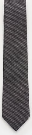 Tom Ford Herren - Seidenkrawatte grau/schwarz gemustert