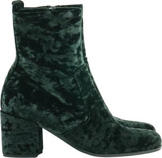 Kennel & Schmenger Velvet Sok-Stijl Haklaarzen - Dames - Laarzen met Hak - Zwart - 37 EU - Leer - Schoenen
