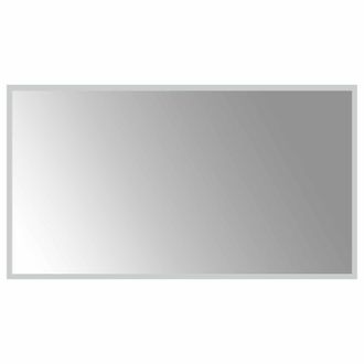 vidaXL Espejo De Ba&ntilde;o Led Transparente 90 X 50 Cm Vidrio Templado Vidaxl