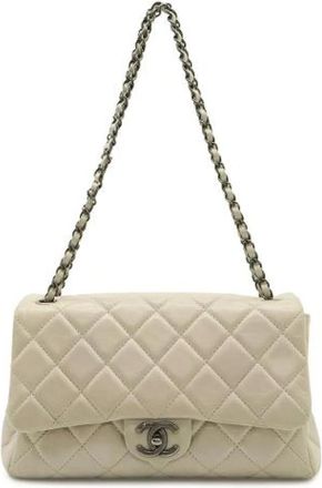 Chanel Pre-owned Matelasse Aged Calfskin Shoulder Bag - Dames - Vintage Schoudertas - Beige - ONE Size - Leer - Vintage