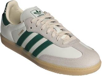 adidas Gender Inclusive Samba OG Sneaker in Cloud White/Collegiate Green at Nordstrom, Size 11.5 Womens