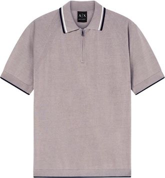 A|X Armani Exchange Cotton Polo Shirt - Heren - Polos - Grijs - XL - Katoen - Tops