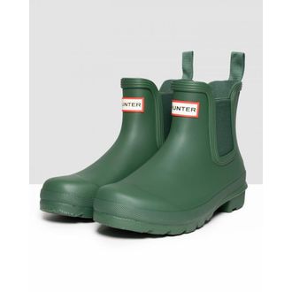Hunter Womens Original Chelsea Boots - Green - Size UK 4