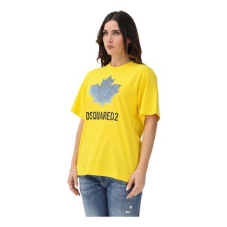 Dsquared2 Donna, Top, Giallo, M, new