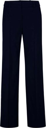 Windsor Wollen Businessbroek - Dames - Straight fit broeken - Blauw - 2XL - Wol - Broeken