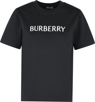 Burberry Schwarzes Burberry-T-Shirt Frankie aus Baumwolle