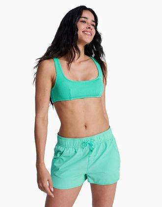 Roxy Womens Roxy Womens Wave 2 Inch Boardshorts - Blue/Blue - Size: XS