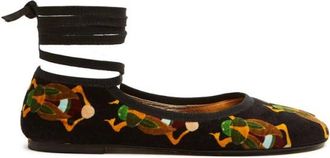 La DoubleJ Winter Ballerina Flats - Dames - Ballerinas - Veelkleurig - 40 EU - Katoen - Schoenen