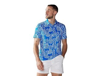 Chubbies The Thigh Napple (Performance Polo) Mens Short Sleeve Knit Medium Blue : 2XL, Polyester/Spandex