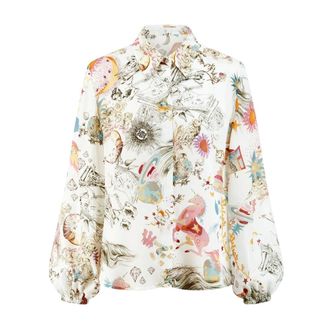 Riani Riani, Shirts, female, Multicolor, Size: 2XL Printed Blouse