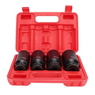 OEM Juego De Herramientas De Reparaci&oacute;n Con Llave De Impacto Profunda De 1/2 Pulgada, Adaptador De Cabeza De 12 Puntas, Alta Dureza, 4 Piezas