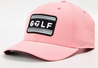 TaylorMade Taylormade Mens 24 Sunset Logo Wordmark Baseball Cap - Pink - Size: MENS