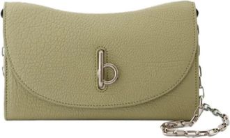 Burberry Leren Schoudertas - Dames - Schoudertassen - Beige - ONE Size - Leer - Tassen
