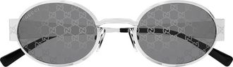 Gucci Sunglasses Gg1854 S 002 Silver/Smoke Gray Unisex