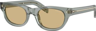 Prada Zonnebril - unisex - Zonnebrillen - Grijs - 51 MM - Accessoires