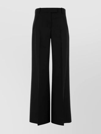 Alexander McQueen wool wide-leg trousers