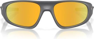 Oakley Neoforma 60mm Polarized Oval Sunglasses in Matte Carbon/prizm 24K at Nordstrom