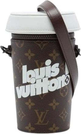 Louis Vuitton Pre-owned Coffee Cup Pouch - - Pre-owned - Donna - Marrone - ONE SIZE