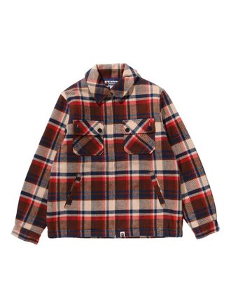 A Bathing Ape check pockets jacket - Brown