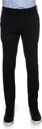 PT01 Slim Fit Tegelprint Chino Broek - Heren - Slim Fit Broeken - Zwart - 3XL - Katoen - Broeken