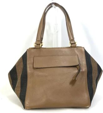 Fendi Pre-owned Leather fendi-bags - Dames - Vintage Shopper - Bruin - ONE Size - Leer - Vintage